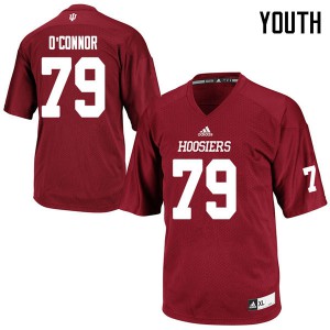 Youth Indiana University #79 Charlie O'Connor Crimson Football Jersey 454873-830