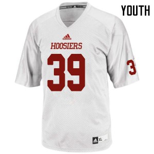Youth Hoosiers #39 Chris Gajcak White Stitch Jerseys 503527-610