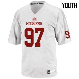 Youth Indiana University #97 Dan Godsil White Stitched Jersey 363860-690