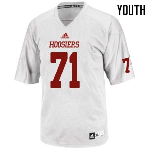 Youth Hoosiers #71 Delroy Baker White NCAA Jersey 692626-962