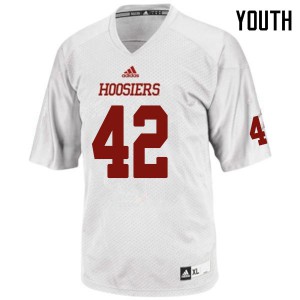 Youth Indiana Hoosiers #42 Ethan Cooper White Stitched Jersey 702560-162