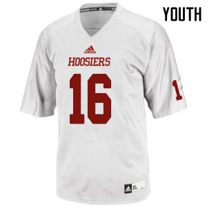 Youth Hoosiers #16 Jamar Johnson White Official Jerseys 899216-195