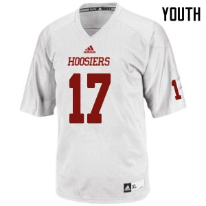 Youth Hoosiers #17 Justin Berry White University Jerseys 614007-763