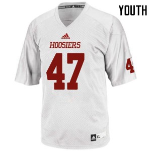 Youth Indiana Hoosiers #47 Micah McFadden White College Jersey 241573-393