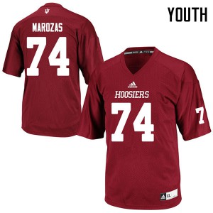 Youth Indiana University #74 Nick Marozas Crimson Stitched Jerseys 574266-878