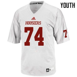 Youth Hoosiers #74 Nick Marozas White College Jersey 278503-781