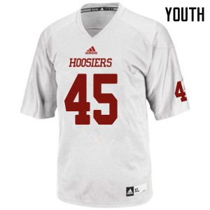 Youth IU #45 T.D. Roof White Player Jerseys 699962-271