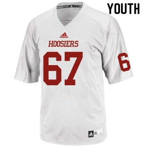 Youth Indiana Hoosiers #67 Christian Love White NCAA Jersey 671050-872