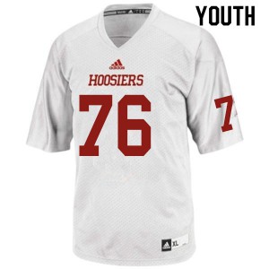 Youth Hoosiers #76 Matthew Bedford White Player Jersey 416538-753