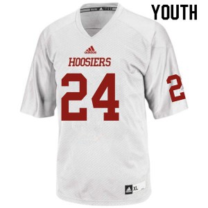 Youth Indiana Hoosiers #24 Sampson James White University Jersey 416976-961