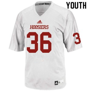Youth Indiana #36 Will Allen White NCAA Jersey 910437-777