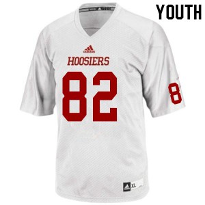 Youth Indiana #82 Christian Harris White Embroidery Jerseys 877909-638