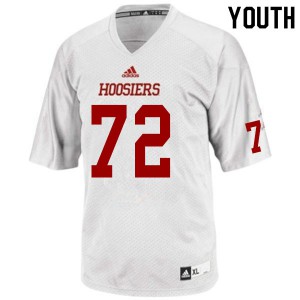 Youth Indiana #72 Dylan Powell White Football Jersey 104232-637