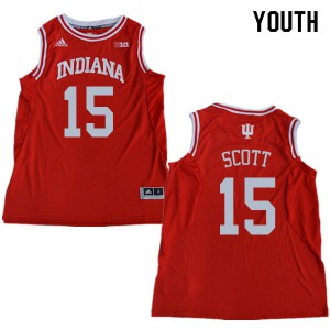 Youth Indiana University #15 Sebastien Scott Red Alumni Jerseys 227495-688