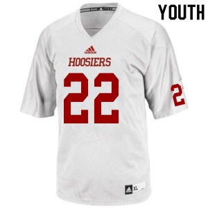 Youth Indiana Hoosiers #22 Tim Baldwin Jr. White Stitched Jersey 220486-402