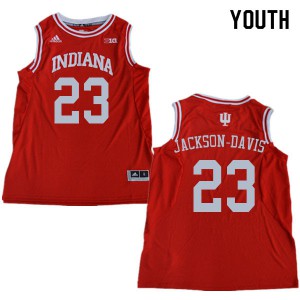 Youth Indiana Hoosiers #23 Trayce Jackson-Davis Red College Jersey 363956-406