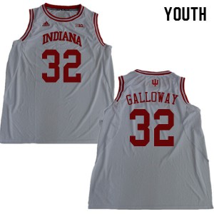 Youth IU #32 Trey Galloway White Official Jersey 936973-535