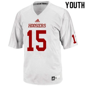 Youth Hoosiers #15 Zack Merrill White Stitched Jersey 755717-162