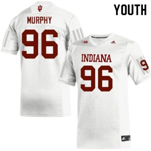 Youth Indiana #96 Caleb Murphy White Stitched Jersey 988853-367