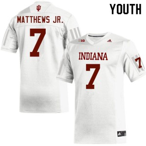 Youth IU #7 D.J. Matthews Jr. White College Jersey 804790-892