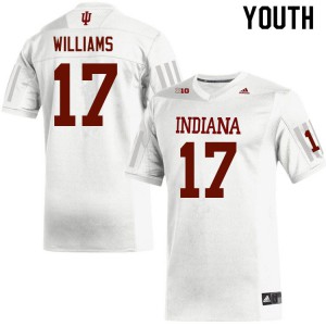 Youth Indiana #17 Jordyn Williams White Alumni Jerseys 258459-178