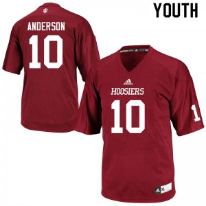 Youth IU #10 Ryder Anderson Crimson Player Jerseys 788861-791