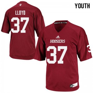 Youth Indiana Hoosiers #37 Ahrod Lloyd Crimson Stitched Jersey 674370-328
