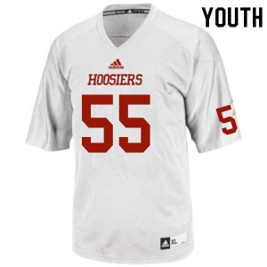 Youth Indiana Hoosiers #55 C.J. Person White Embroidery Jersey 762353-708