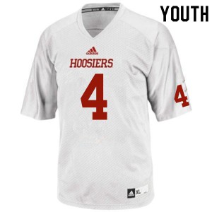 Youth Indiana University #4 Cam Jones White Player Jerseys 588304-827