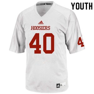 Youth Indiana #40 Cameron Williams White Stitched Jersey 345930-544
