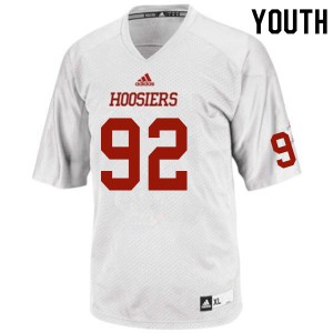 Youth Indiana #92 Chase Wyatt White College Jersey 285273-279