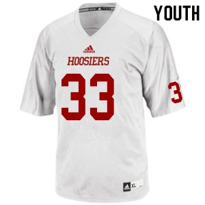 Youth Hoosiers #33 Connor Hole White Official Jersey 767341-863