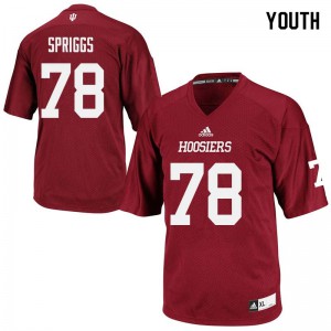 Youth Indiana #78 Jason Spriggs Crimson Player Jerseys 691082-893