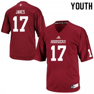 Youth IU #17 Jordan Jakes Crimson Player Jerseys 934016-448