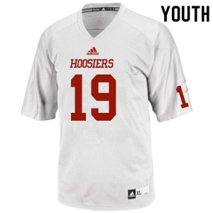 Youth Hoosiers #19 Josh Sanguinetti White NCAA Jerseys 946952-184