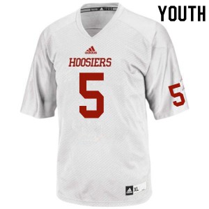 Youth Indiana Hoosiers #5 Juwan Burgess White Official Jersey 532457-428