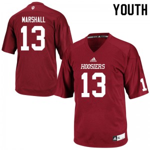 Youth IU #13 Miles Marshall Crimson High School Jersey 446482-275