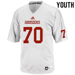 Youth Indiana #70 Peter Schulz White Stitch Jersey 741108-162