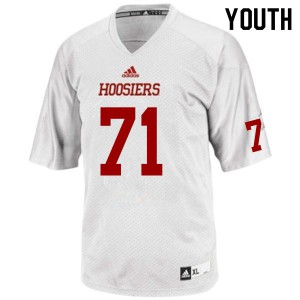 Youth Indiana #71 Randy Holtz White Embroidery Jersey 448973-667