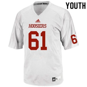 Youth Hoosiers #61 Ricky Tamis White Player Jerseys 243838-178