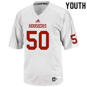 Youth Indiana #50 Sio Nofoagatoto'a White Stitched Jerseys 736987-918