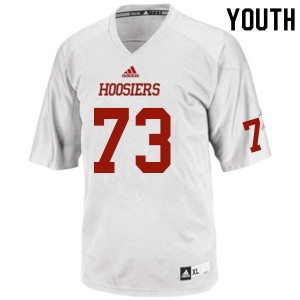 Youth Indiana Hoosiers #73 Tim Weaver White Stitch Jerseys 117849-910
