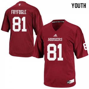 Youth Indiana University #81 Ty Fryfogle Crimson Player Jerseys 670174-897
