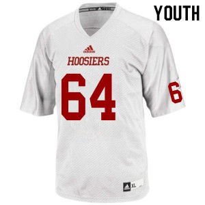 Youth Hoosiers #64 Tyler Graff White Stitched Jerseys 454688-503