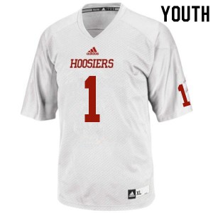 Youth Indiana University #1 Whop Philyor White Player Jerseys 746281-129