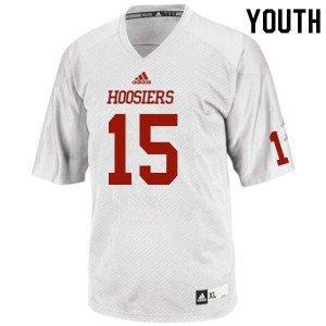 Youth Indiana University #15 Zach Merrill White Player Jersey 643380-455